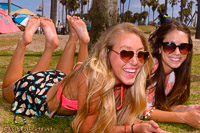 barefoot blonde beach girls